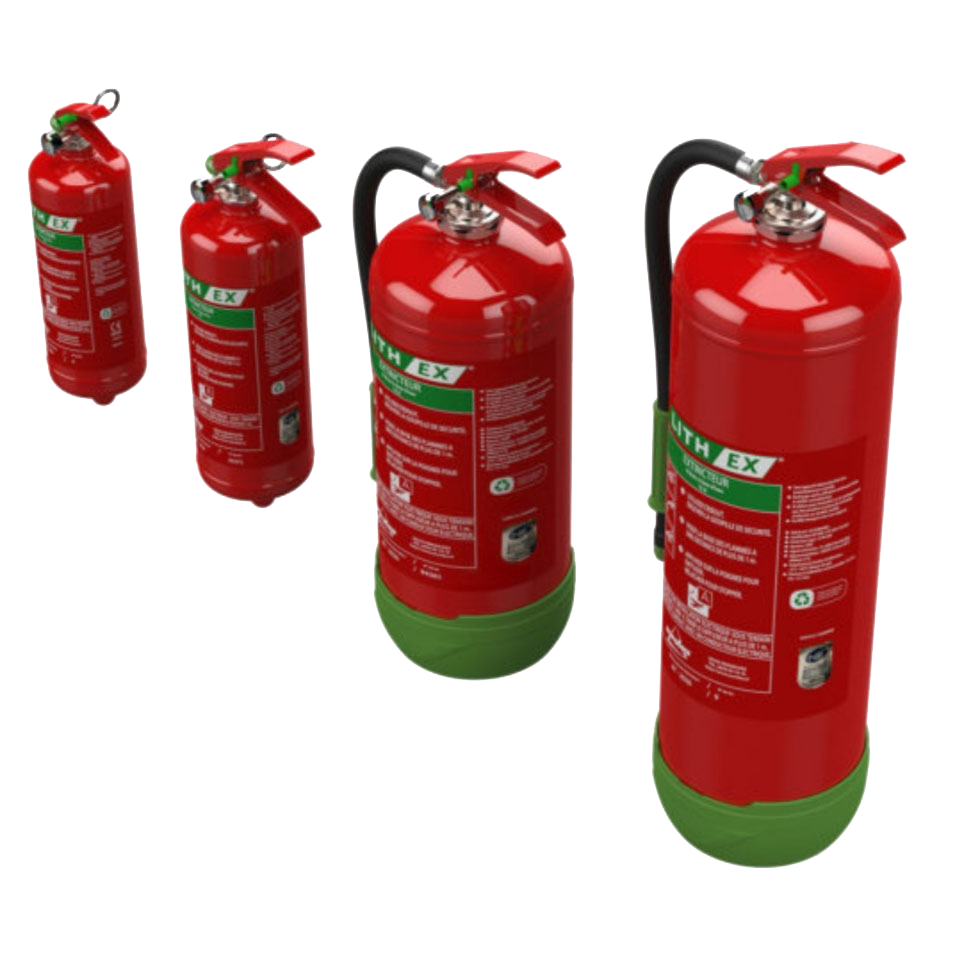 Extincteurs wapi pour feux de batteries Lithium